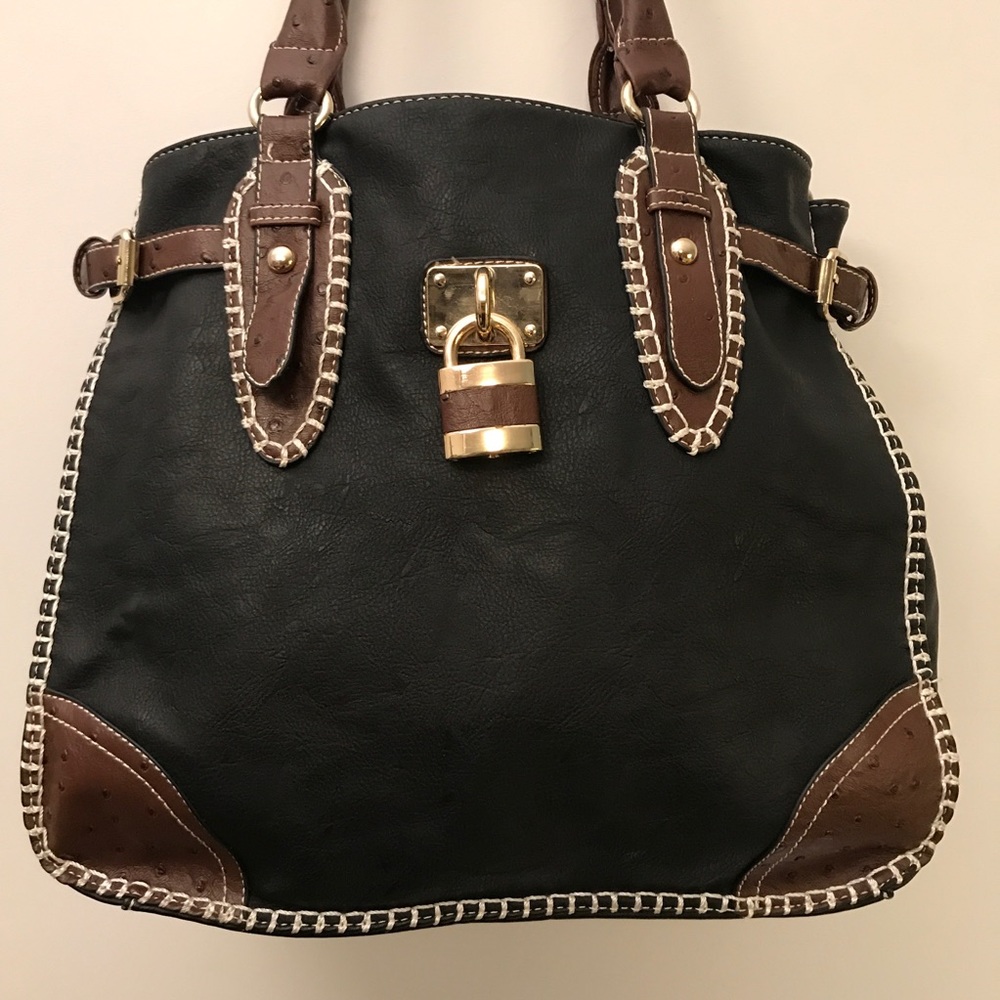 Diamond Rim Hobo Tote Utility Handbag